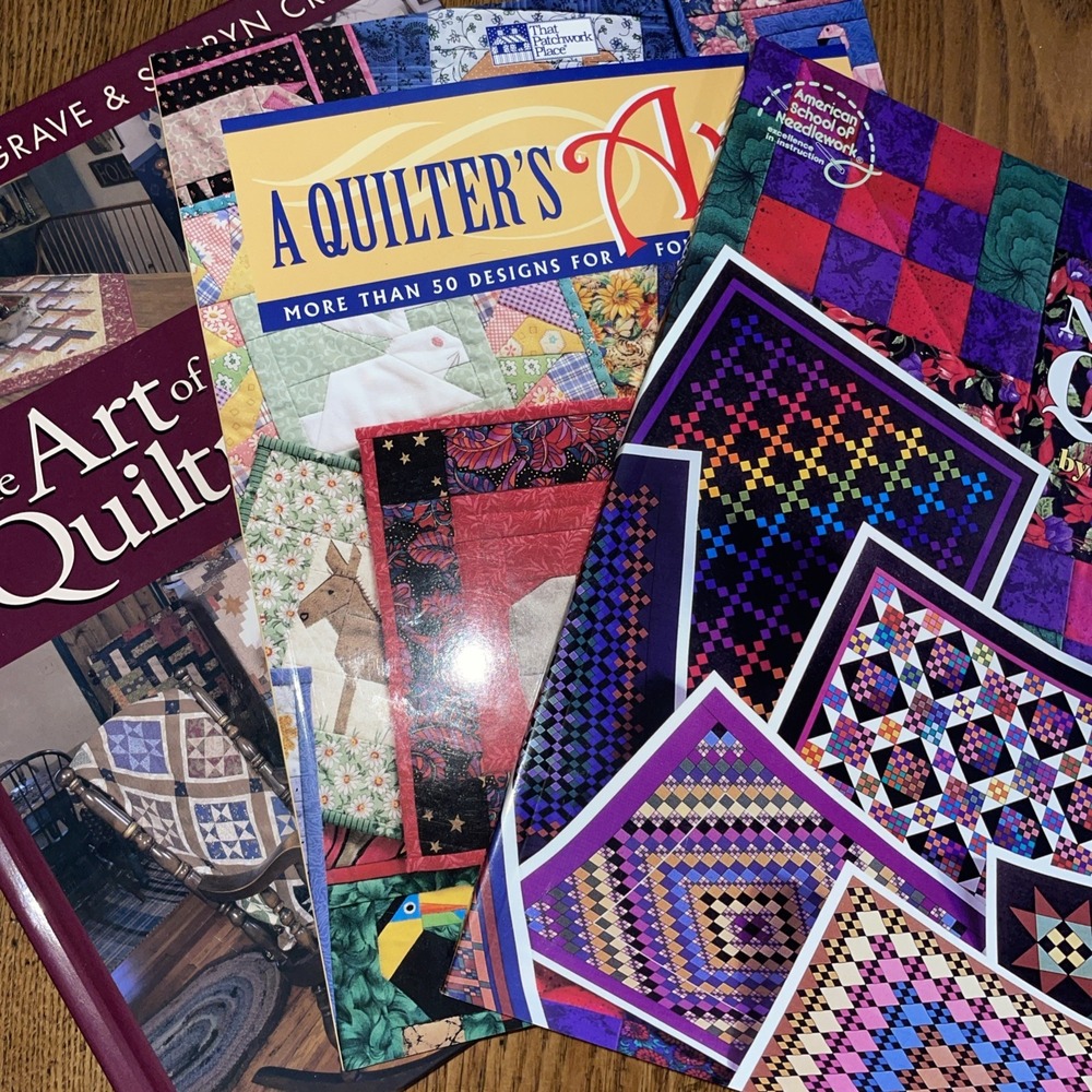 Lot of 3 Quilting Books‎ - Nine Patch, Quilter's Ark, Classic Quiltmaking